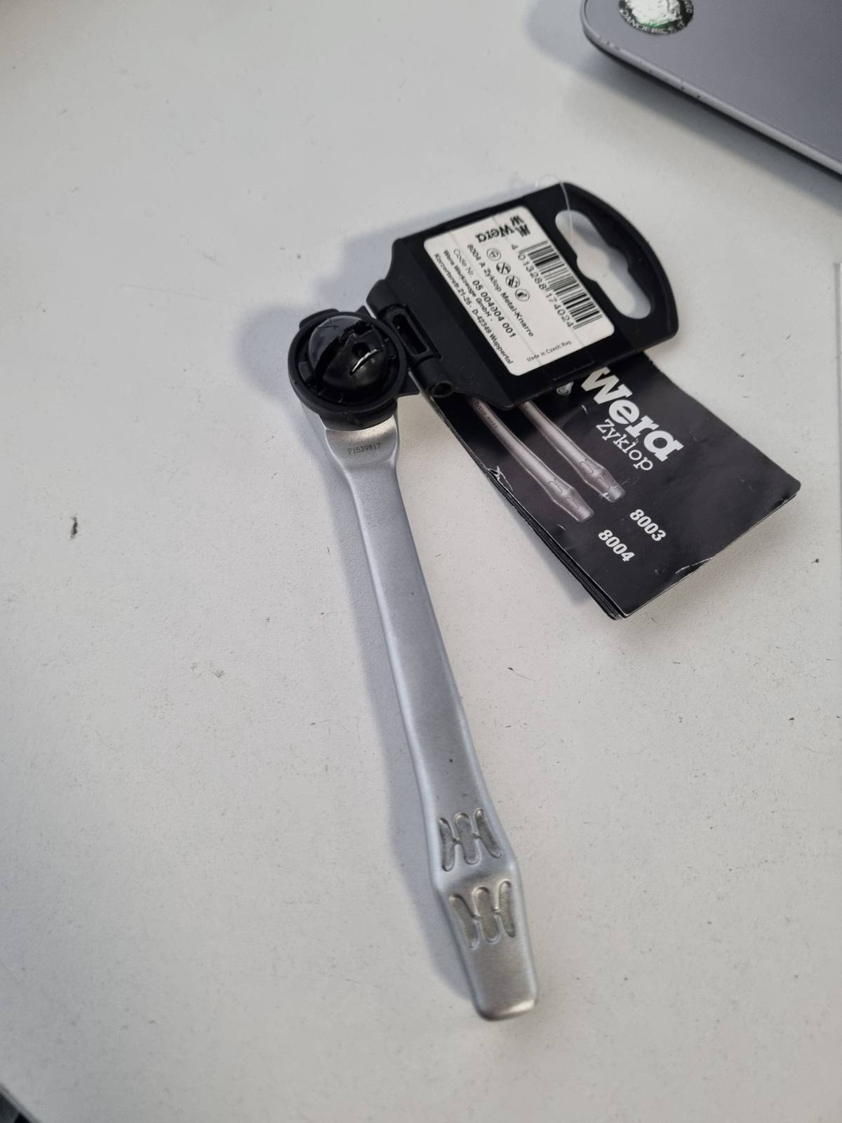 313288 - WERA Mekanizëm rrotullues katror 1/4 inç, çelik CrMo, gjatësi 141 mm