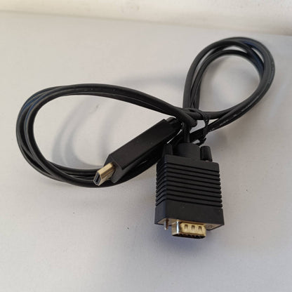 320542 - BURIM Kabllo HDMI në VGA Amazon Basics, Jo Bidireksional, i veshur me ar, 6 këmbë, i zi