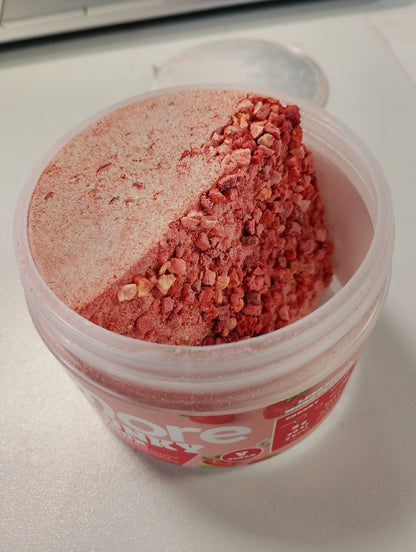 301023 - Shije e trashë, Luleshtrydhe e Përsosur, 150 g, vegan, pluhur aromatik për ëmbëlsim, pa shumë sheqer dhe kalori, me inulinë dhe laktazë - prodhuar në Gjermani