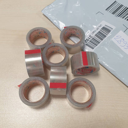 289331 - Shirit ngjitës shumë transparent tesa film CRYSTAL RECICLED, 8 rrotulla, 10 m x 19 mm