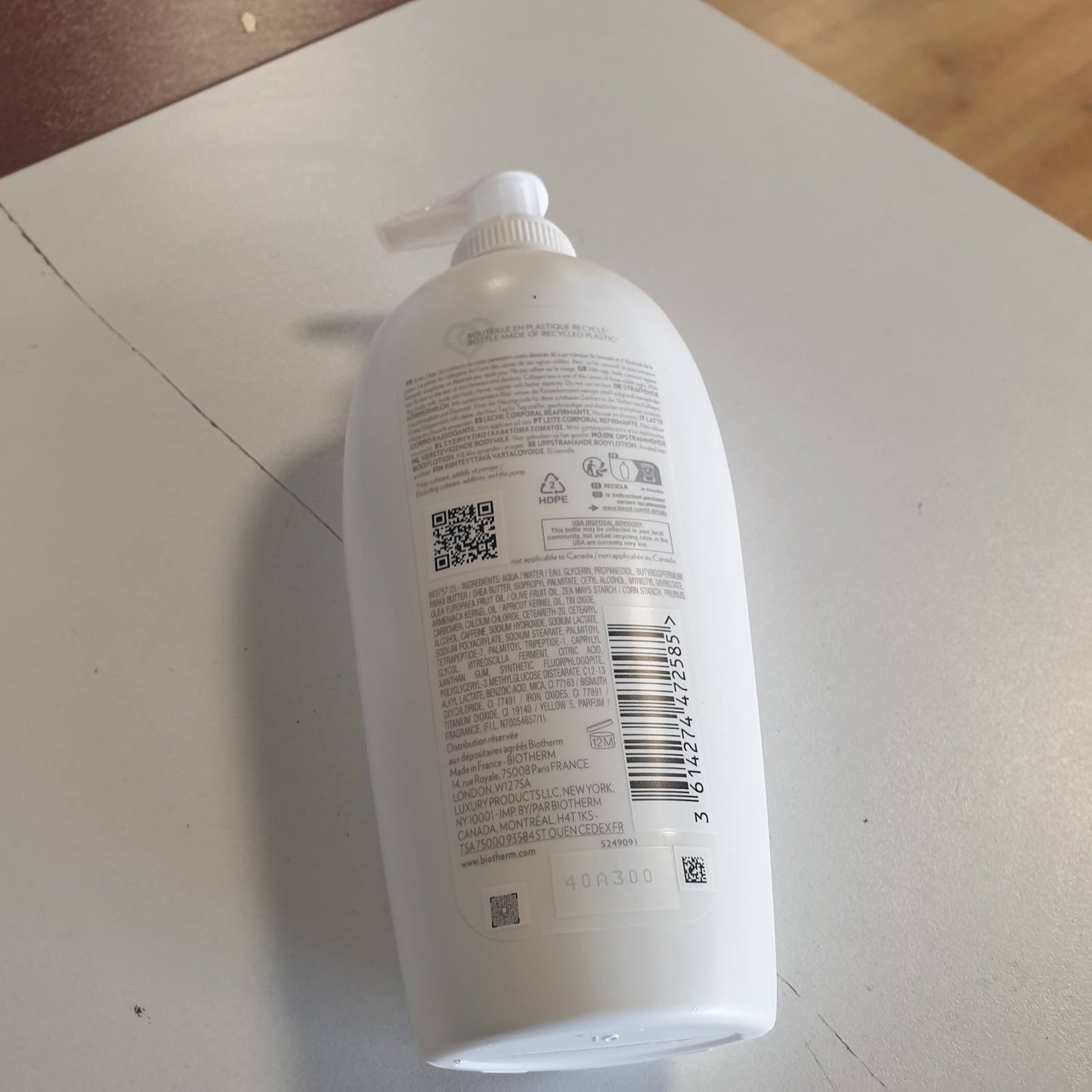 317239 - BIOTHERM Collagen Fit Firming Body Milk, 400 ml, për forcimin e barkut, vitheve dhe kofshëve, deri në 48 orë hidratim