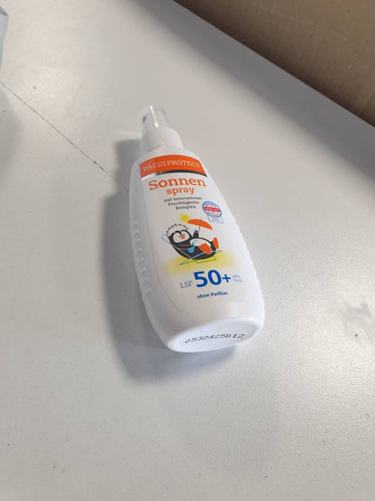 321803 - PAEDIPROTECT Sprej Dielli për Fëmijë dhe Foshnje SPF 50+, 150 ml, pa aromë, për fytyrën dhe trupin, Vegan