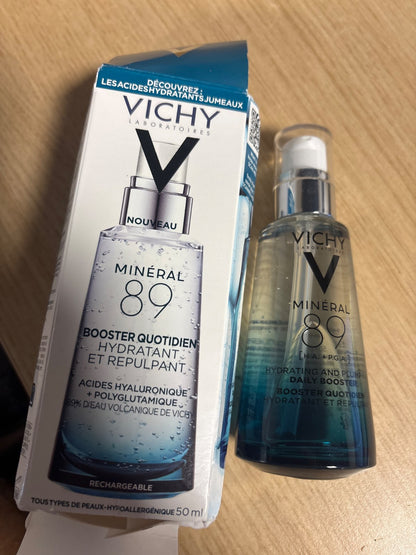 289721 - VICHY Serum Hidratues Hyaluron-Boost, Plotësues, Anti-Rrudha, Me Acid Hialuronik dhe Minerale Esenciale, Minéral 89, 50 ml