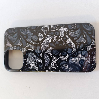 296104 - MBËSHTJELLËSE ME DANTELLË TË ZEZË, ME MODEL VINTAGE PËR IPHONE 14