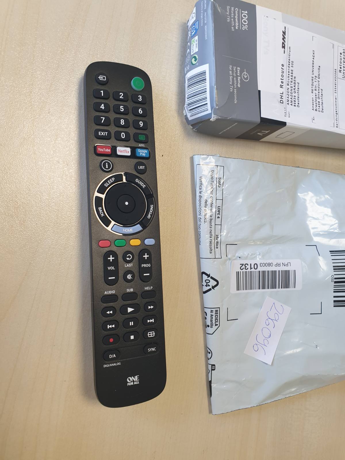 296096 - Sony Telekomandë për TV, URC4912, zëvendësim për TV-të Smart