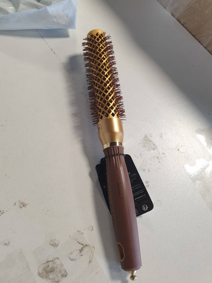 271652 - OLIVIA GARDEN Expert Blowout Speed, Furçë qeramike e rrumbullakët, 25 mm, Fuçi ekstra e gjatë për tharje 25% më të shpejtë