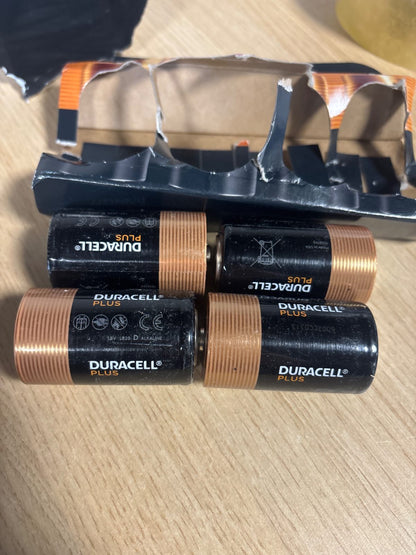 309282 - DURACELL Bateri alkaline Plus D (4 copë) 1.5V, LR20