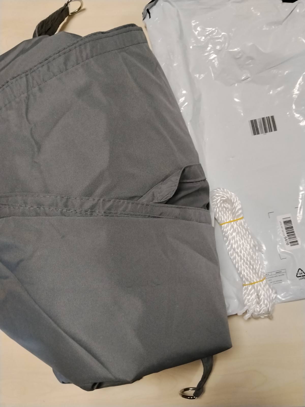 288598 - WOLTU Tendë e papërshkueshme nga uji, drejtkëndëshe 4x5 m, poliester 200 g/m², rezistente ndaj erës dhe mbrojtjes nga rrezet UV, për përdorim të jashtëm, gri e errët