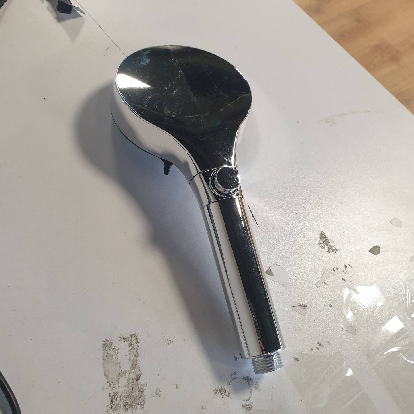 289208 - VINABO Kokë Dushi me Filtër Kundër Gurëve të Gëlqeres, Kokë Dushi me Presion të Lartë 6 Mënyra, Buton Ndalese, Universale G1/2, Filtrim 3 Shtresa, Gryka Silikoni, Argjend