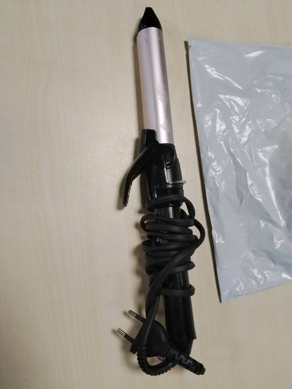 316566 - BABYLISS Hekur kaçurrelash 25 mm – Veshje me prekje sateni, 10 cilësime nxehtësie, Mjet profesional stilimi me mbështetëse të integruar, i zi dhe rozë, C325E