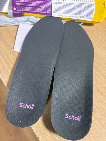 317068 - DR. SCHOLL'S Shtroja ortopedike In-Balance për burra dhe gra për fasciit plantar me mbështetje për harkun e këmbës dhe lehtësim të dhimbjes së thembrës dhe këmbës, madhësia 40-42