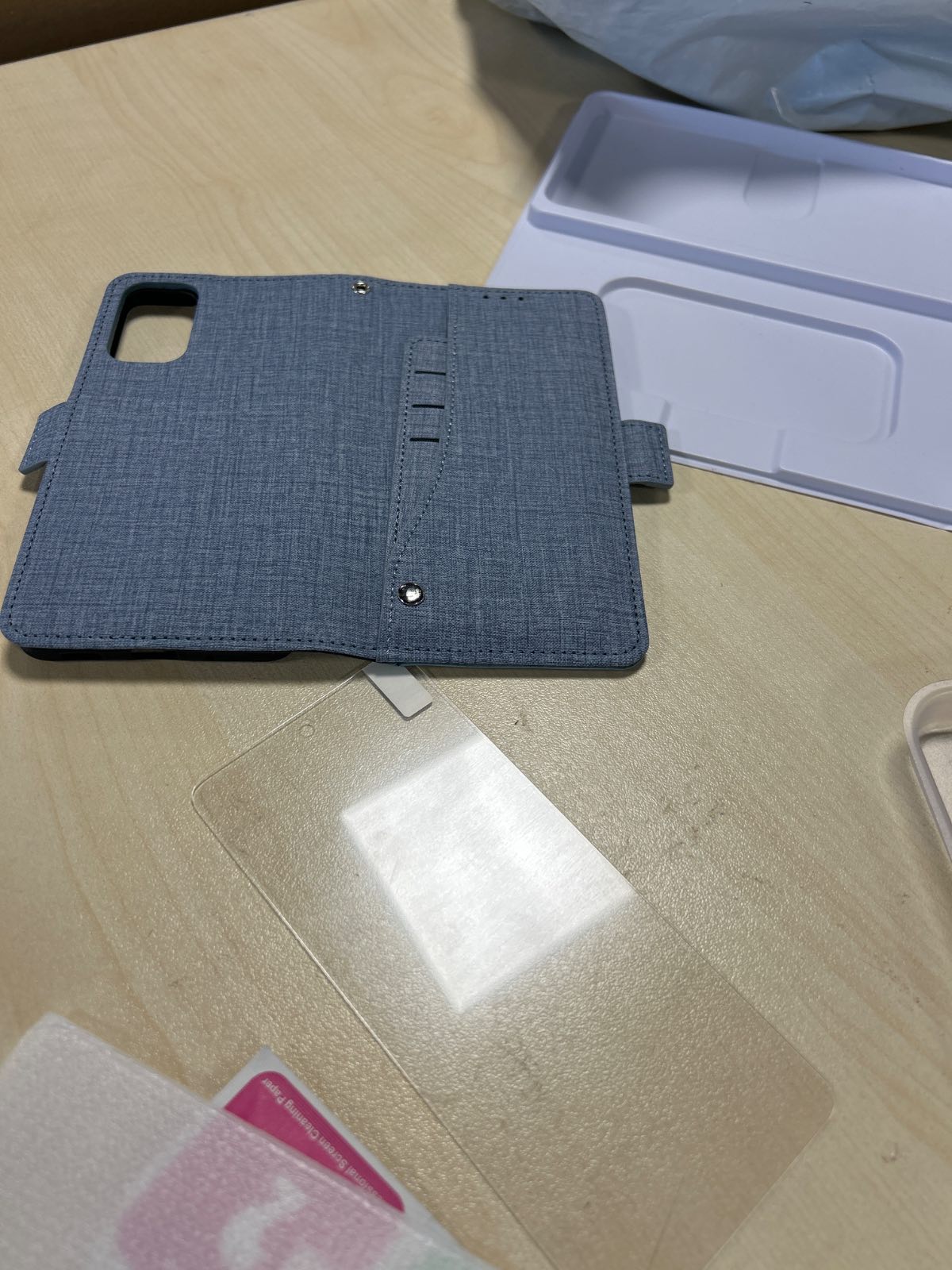 273998 - ASUWISH Mbrojtëse për Samsung Galaxy M52 5G, prej xhami të temperuar, me mbulesë lëkure të palosshme, mbajtëse kartash, mbulesë e fortë për telefonin, për femra dhe burra.