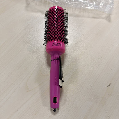 303246 - OLIVIA GARDEN Furçë Expert Blowout Shine, Rozë, 45, furçë qeramike antistatike për floke me shkëlqim