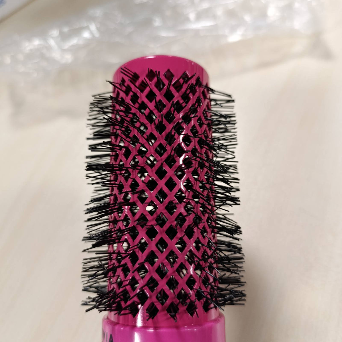 303246 - OLIVIA GARDEN Furçë Expert Blowout Shine, Rozë, 45, furçë qeramike antistatike për floke me shkëlqim