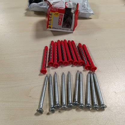 289217 - Fischer HybridPower 10 x 90 T, spirancë për kapacitet maksimal mbajtës të ngarkesës, instalim i lehtë pa mjete, universal për materiale ndërtimi, i sigurt në rast zjarri