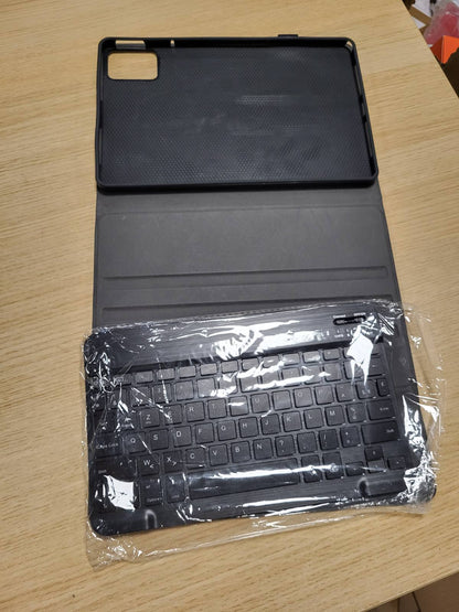 273288 - IVEOPPE Mbulesë tastiere për Lenovo Idea Tab 11" 2025, Bluetooth, 7 ngjyra ndriçimi, Paraqitja AZERTY, e zezë
