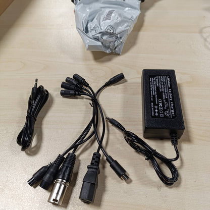276593 - KARIKUES SKUTERI LabTEC 42V 2A, Kabllo Karikimi për Hoverboard dhe Skuter Elektronik, Bateri Li-ion 36V 2A 10S