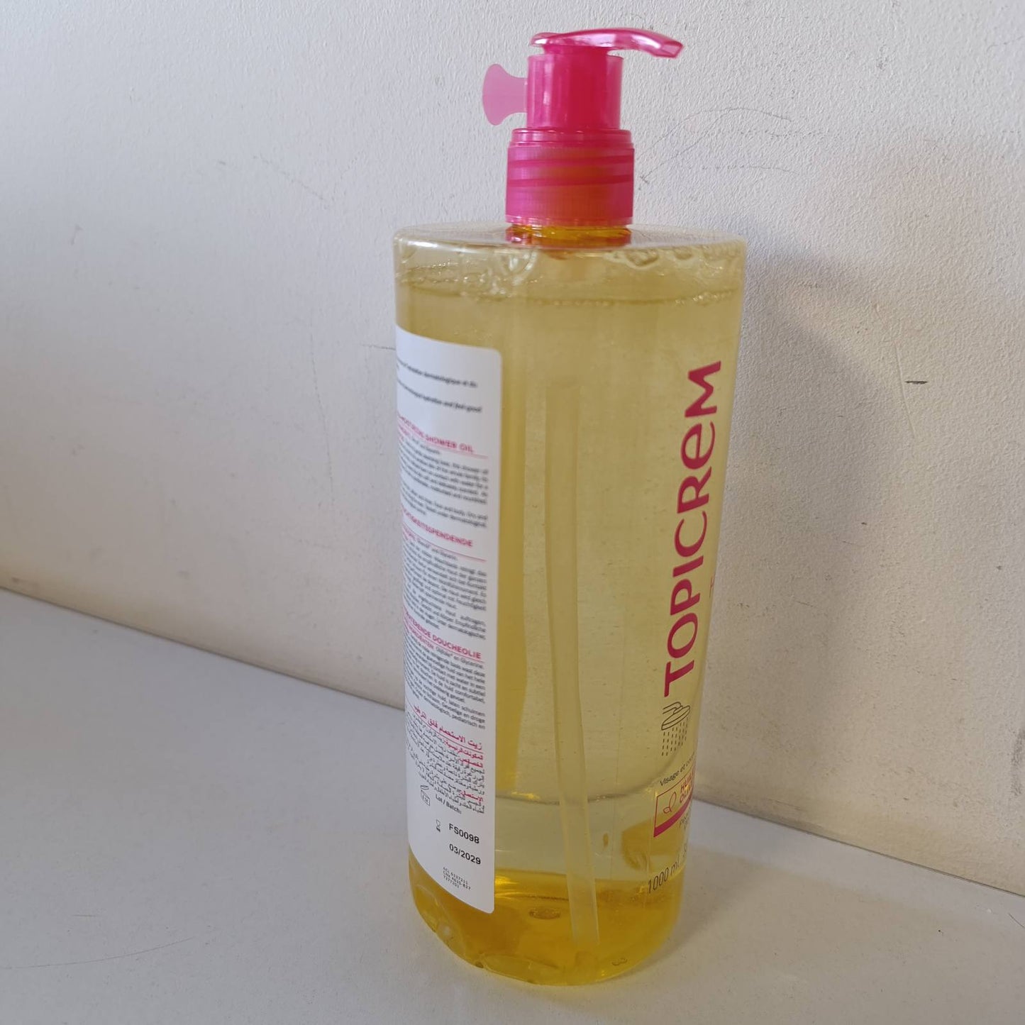 318391 - TOPICREM Vaj Dushi Ultra-Hidratues, Xhel Dushi për Fytyrën dhe Trupin, 1000 ml, për lëkurë të ndjeshme dhe të thatë