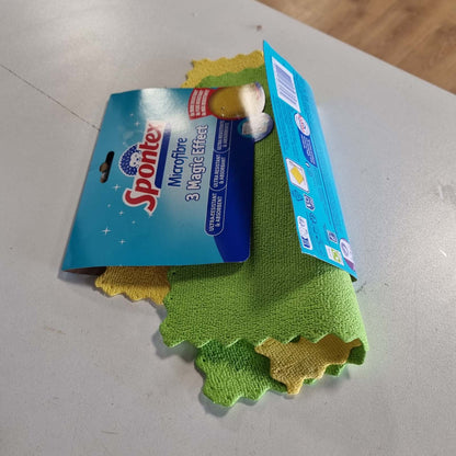 302610 - SPONTEX Efekt Magjik, 2 Peceta Mikrofibre, të Qëndrueshme, ideale për fshirje