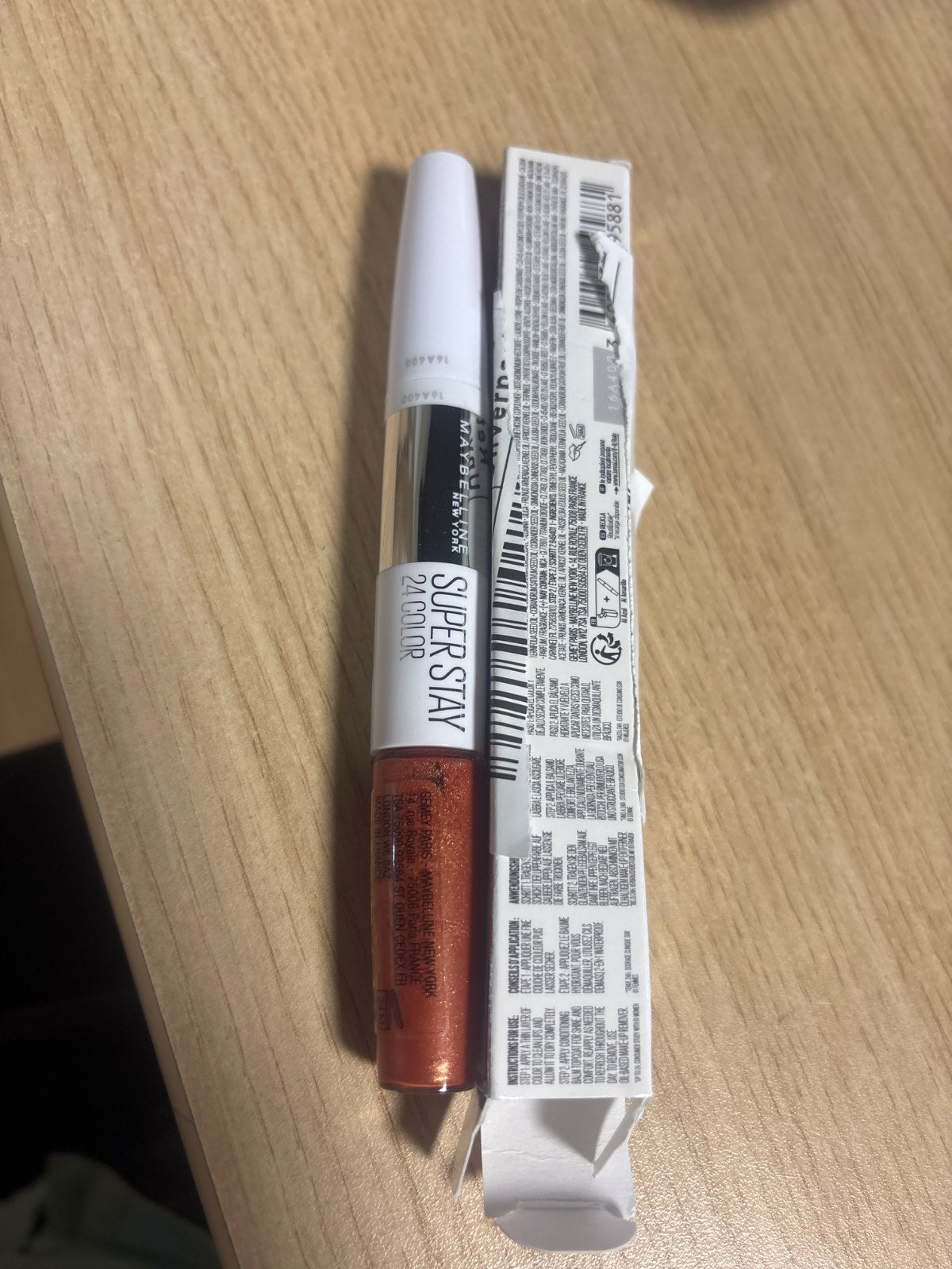 290278 - MAYBELLINE NEW YORK Buzëkuq Super Stay 24H, Nr. 444 Cosmic Coral, i lëngshëm, 5g