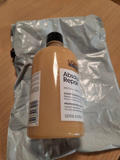 321386 - L'ORÉAL PROFESSIONAL Shampo riparuese për flokë të dëmtuar dhe të thatë, 500 ml - me quinoa, Serie Expert, Shampo riparuese Absolut