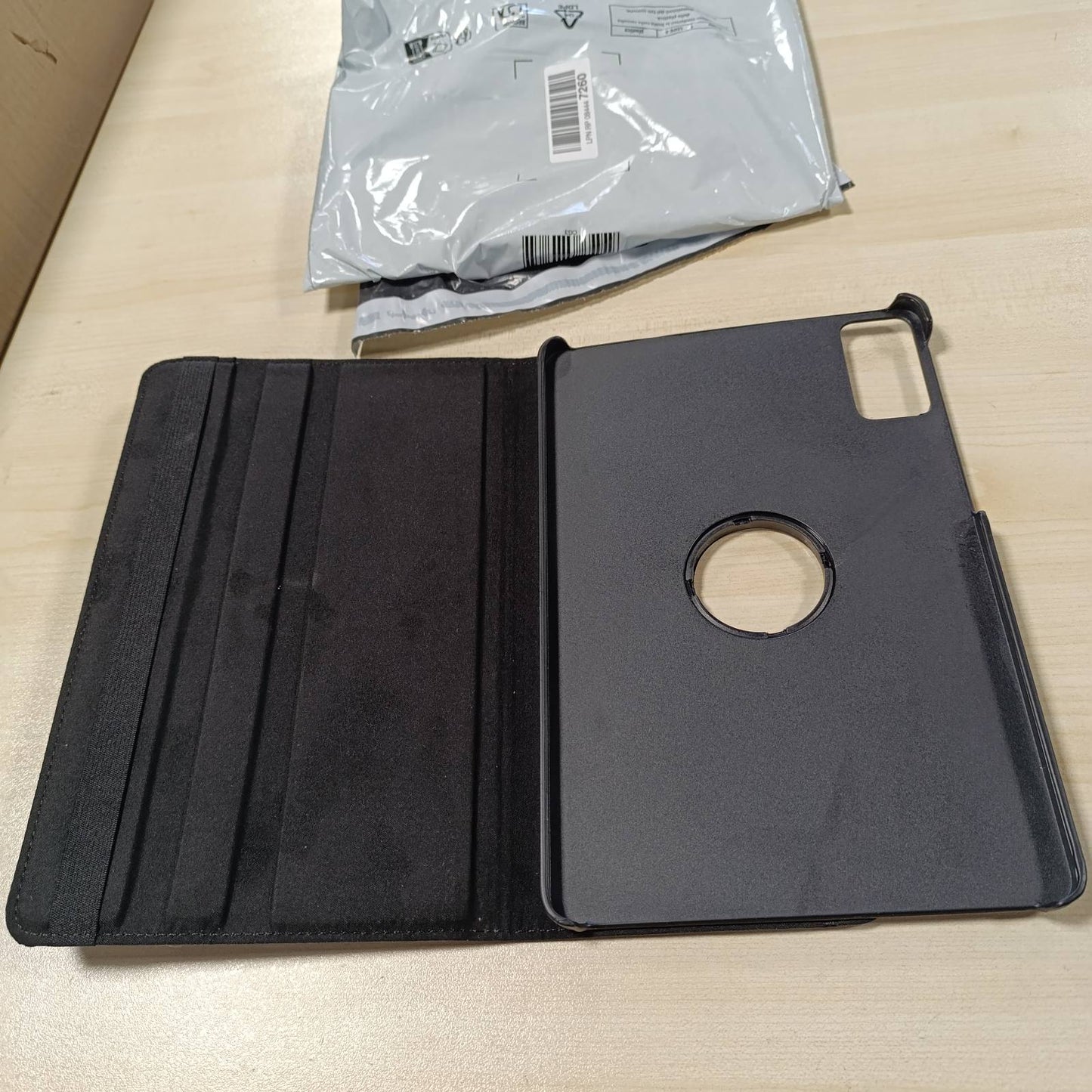 269592 - Mbulesë mbrojtëse Heremore për tabletin Xiaomi Redmi Pad SE 11 inç 2023, me mbështetëse rrotulluese 360°, mbulesë mbrojtëse prej lëkure PU