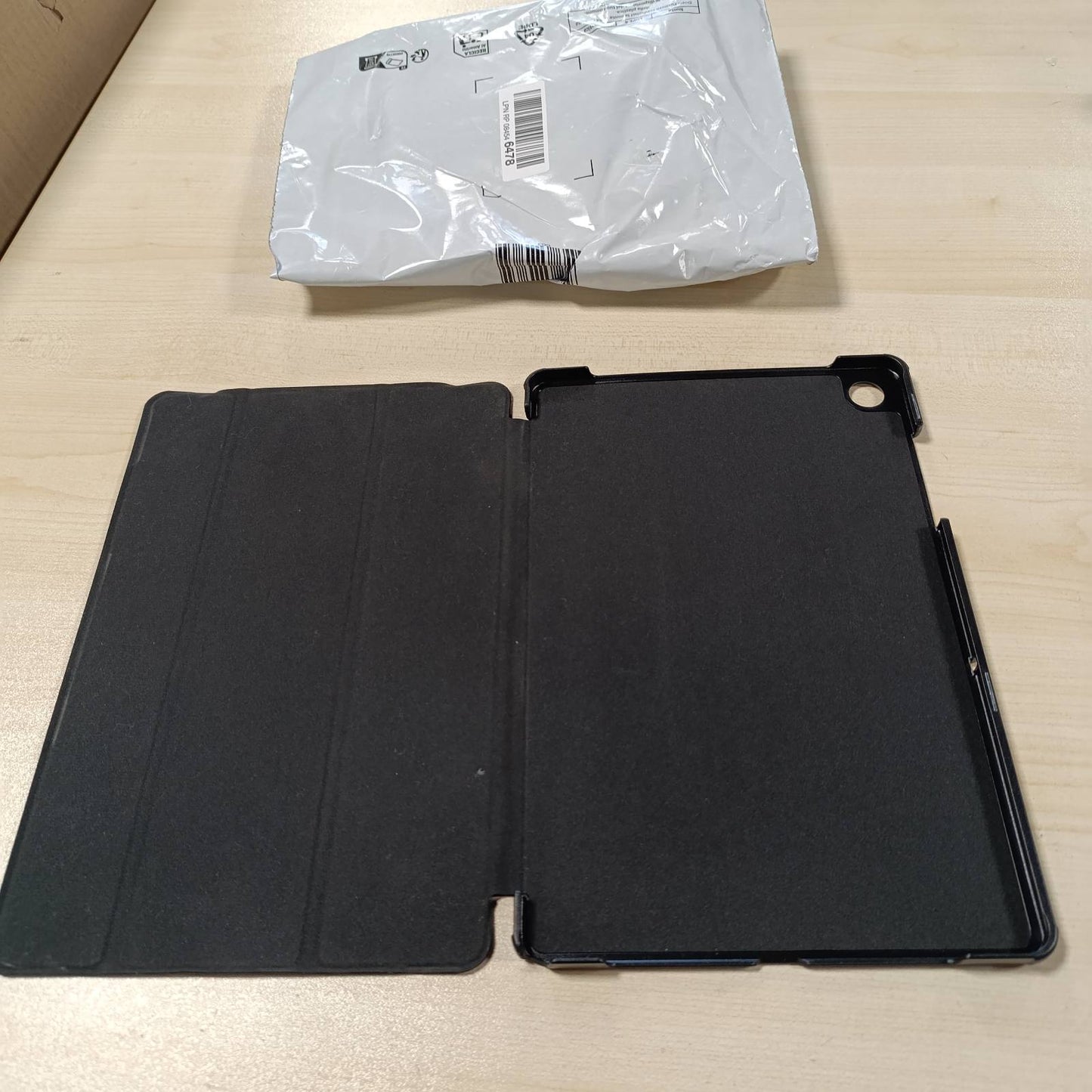 269643 - CoBak Mbështjellëse për Samsung Galaxy Tab A11+ Plus 2025/A9+ 2023, 11 inç, lëkurë PU, e zezë