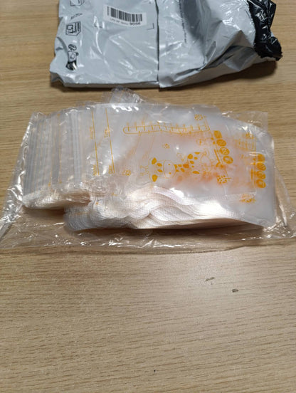 318529 - ODERRA Qese për Ngrirjen e Qumështit të Gjirit 250ml, 50 copë, me vulë të dyfishtë, para-sterilizuara, grykë të integruar