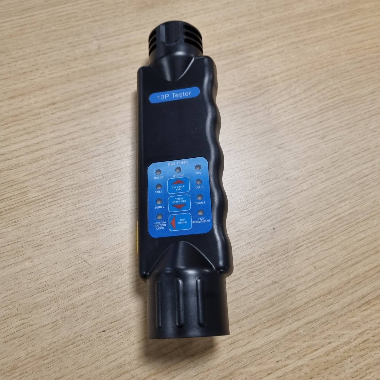 289094 - ZEVMI Trailer Tester 13-Pin, Testues rimorkiosh 12V plastikë dhe bakër për testimin e ndriçimit
