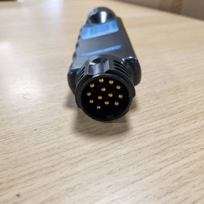 289094 - ZEVMI Trailer Tester 13-Pin, Testues rimorkiosh 12V plastikë dhe bakër për testimin e ndriçimit
