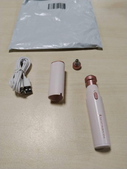 303165 - REMINGTON Depilues për Fytyrën [2-në-1: Makinë Elektrike për Rruajtjen e Qimeve të Fytyrës dhe Prerëse Vetullash] WFS200 | I papërshkueshëm nga uji | Dritë LED | USB-C | Furçë | Kapak Mbrojtës