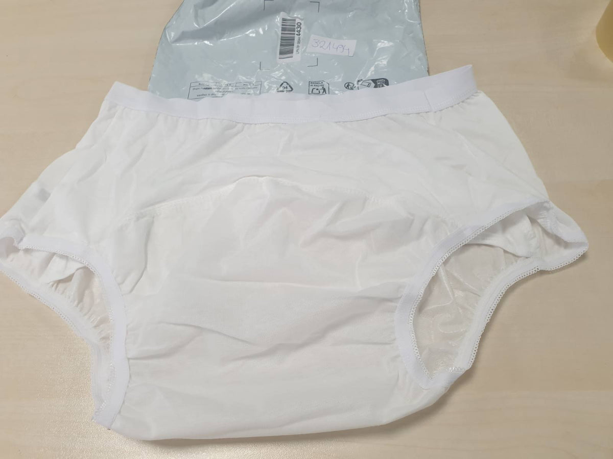 321494 - HYDAS Të brendshme për inkontinencë, unisex, 100% pambuk, madhësia 42/44 për femra - 50/52 për meshkuj, 1 copë