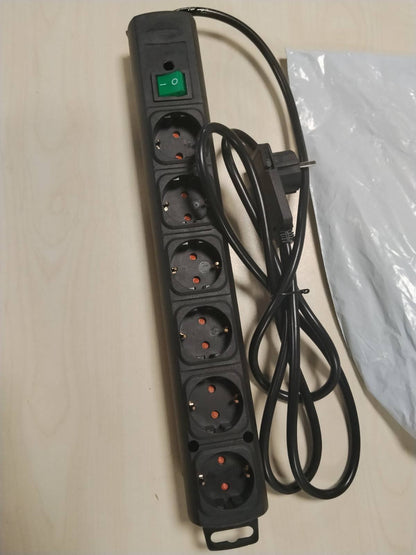 289276 - Brennenstuhl Shirit elektrik Comfort-Line Plus - 6 priza - kabllo 2 m - e zezë