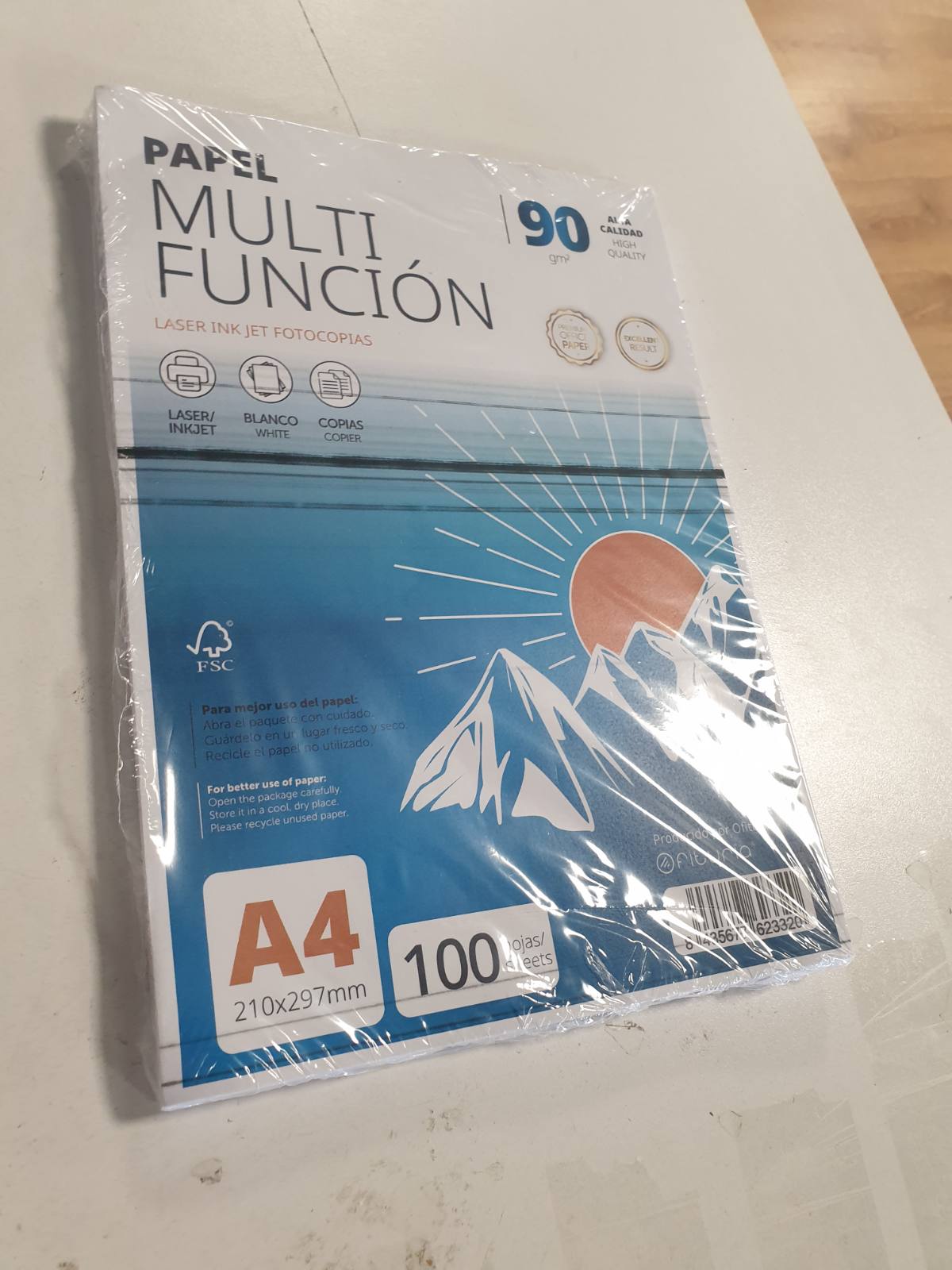 274287 - Ofituria Printer Letër Shumëpërdorimësh A4 90g, 100 fletë, printer me injeksion lazeri, fotokopjues letre, pako me 100 fletë për zyrë dhe furnizime shkollore