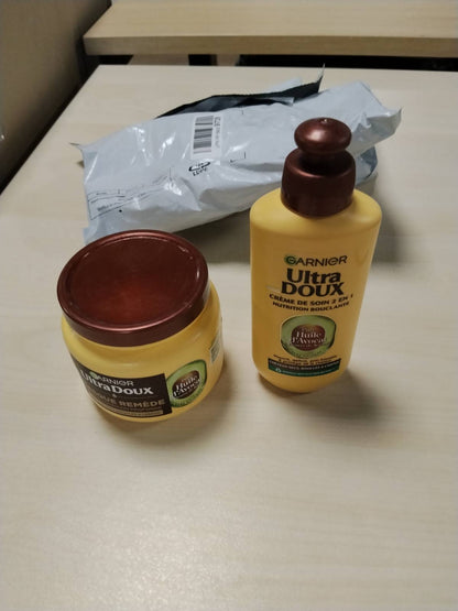 303540 - GARNIER Ultra Doux Rutinë për të Ringjallur Kaçurrelat e Flokëve të Thatë, Shampo, Balsam dhe Maskë me Vaj Avokadoje dhe Gjalpë Shea, për burra dhe gra