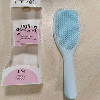 303433 - TANGLE TEEZER - Fine & Brittle Ultimate Detangler - Furçë e madhe - Ideale për flokë delikatë - Blu deti