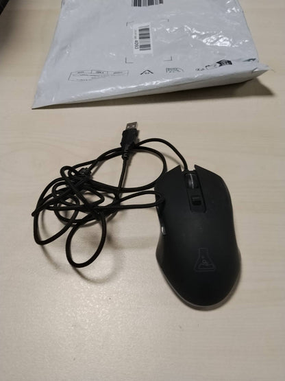 296281 - G-LAB: Maus Lojërash USB me Tel Kult Helium - Sensor Optik 800 deri në 6400 DPI, Ndriçim Prapa LED me 7 Ngjyra, 6 Butona, i Kompatibël me PC, PS4, Xbox One dhe PS5