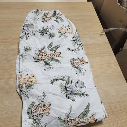 308226 - MEDI PARTNERS Çarçaf i Fiksuar 60x120 për Fëmijë - 100% Pambuk - Çarçaf i Fiksuar Dyshek për Fëmijë (Safari)