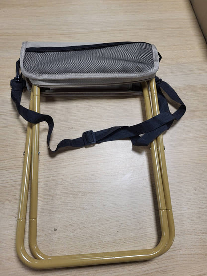 314944 - HDDESHSL Karrige Kampingu e Palosshme, Material Hekur dhe Pëlhurë Oxford, Kapacitet Ngarkese 120 kg, Ngjyra Kaki, Përdorim Piknikë, Ecje në Natyrë