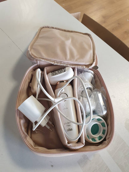 320859 - BRAUN Depilator për femra Silk-épil 9 Flex, kokë fleksibile 360°, heqje e lagësht dhe e thatë, rezistent ndaj ujit, aksesor për rroje dhe shkurtim flokësh