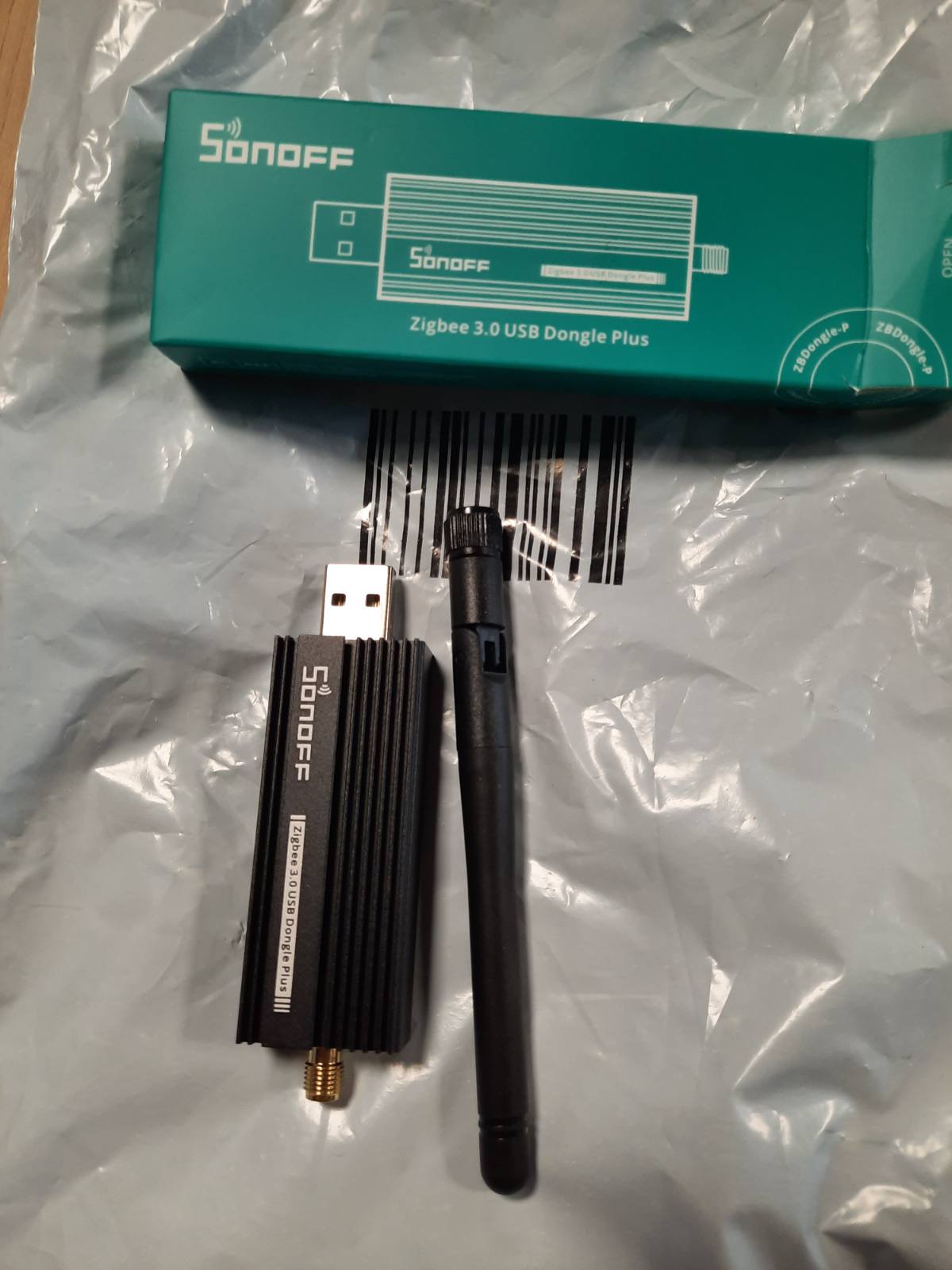 313607 - SONOFF Zigbee 3.0 USB Dongle Plus, Zigbee Gateway TI CC2652P + CP2102N USB Stick, Qendër Zigbee për ZHA në Asistentin e Shtëpisë ose Zigbee2MQTT, Open HAB