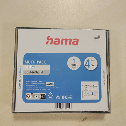310727 - Hama Kutia për 4 CD/DVD/Blu-ray, pako e shumëfishtë, 4-në-1