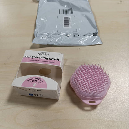 290168 - TANGLE TEEZER Furçë për mace Pet Teezer, për macet me qime të shkurtra deri në të mesme, Rozë