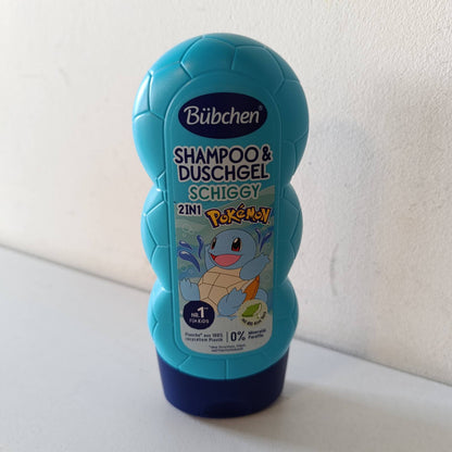 322179 - BÜBCHEN, Shampo dhe xhel dush për fëmijë, Pokémon Schiggy Edition - 230 ml