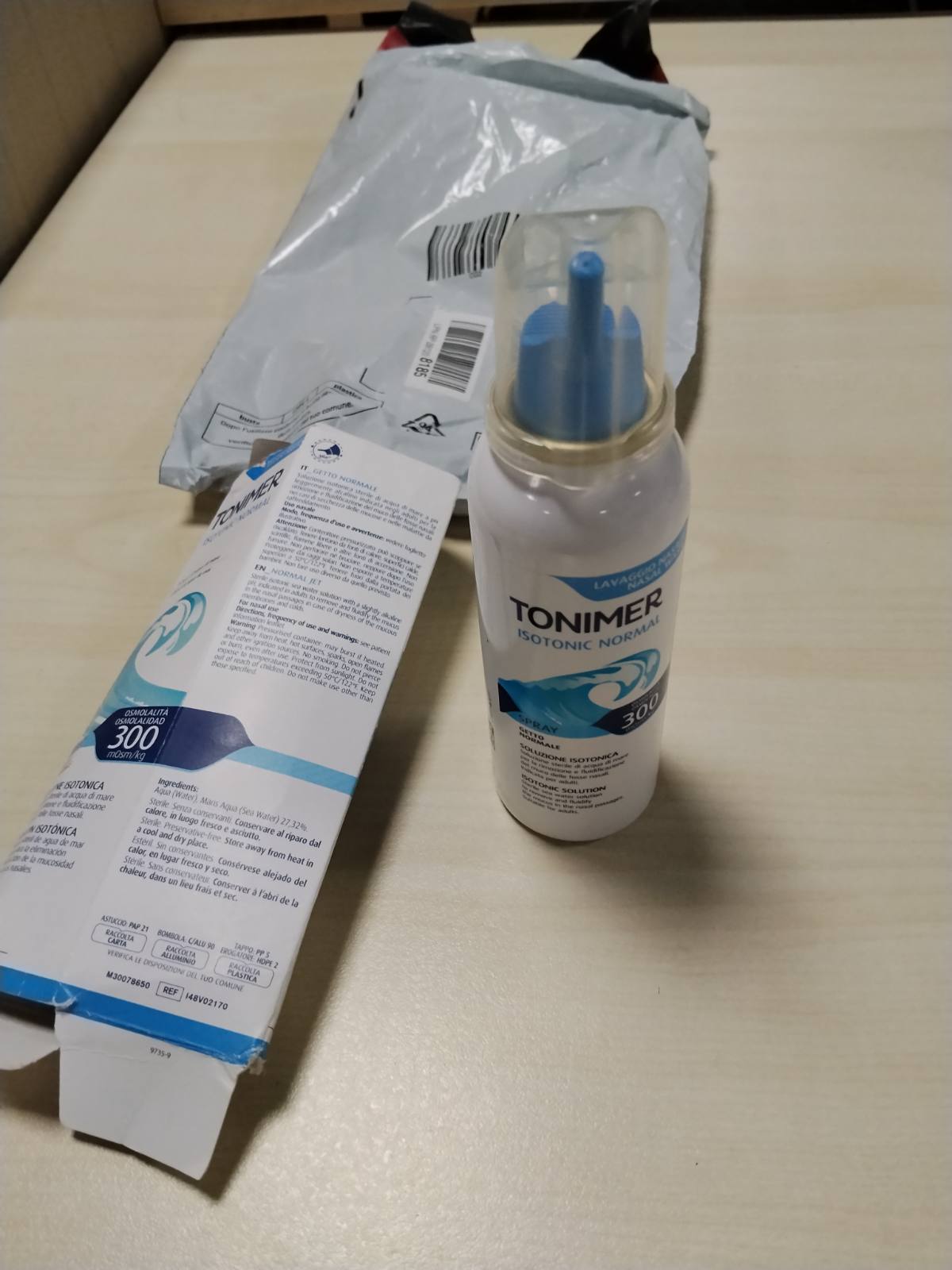 312161 - TONIMER ISOTONIC 300 Normal, 100 ml, tretësirë sterile Izotonike me ujë deti