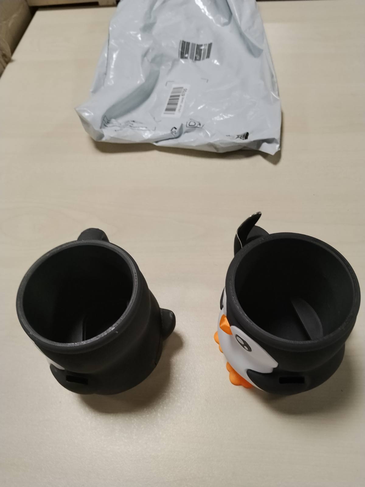 314610 - Mbajtëse Akulloreje Pinguini për Fëmijë dhe të Rritur, 3D, 4 Lugë, për Akullore, Kos, Ushqime të Lehta