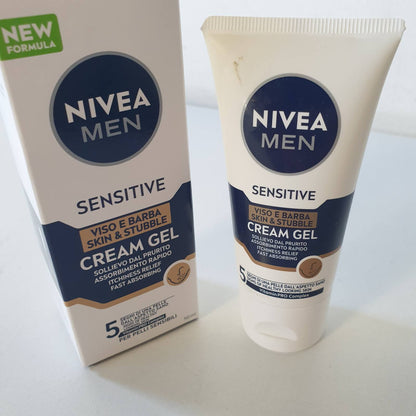 312358 - NIVEA MEN KREM XHEL PËR FYTYRËN DHE MJEKRËN E NDJESHMË 50 ML, KREM HYDRATUES 2 NË 1 PËR FYTYRË DHE RROJE