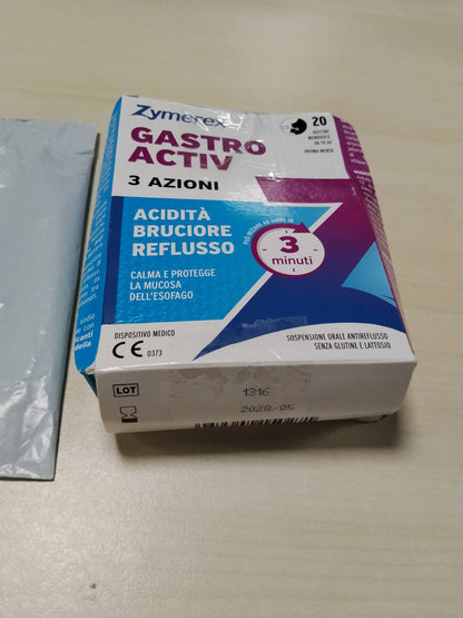 312458 - ZYMEREX - Gastro Activ 3 Veprime | Refluks | Urth | Aciditet | Pa Gluten dhe Laktozë, 20 Qese