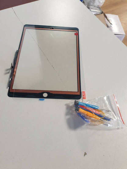 295368 - Ekran me prekje për iPad 7/8 10.2 inç 2019 2020 | Kit pjesësh riparimi për panelin e ekranit me prekje | Dixhitalizues, Pa buton Home | Përshtatje për iPad A2197 A2198 A2200 A2270 A2428 A2429 A2430 (jo LCD)