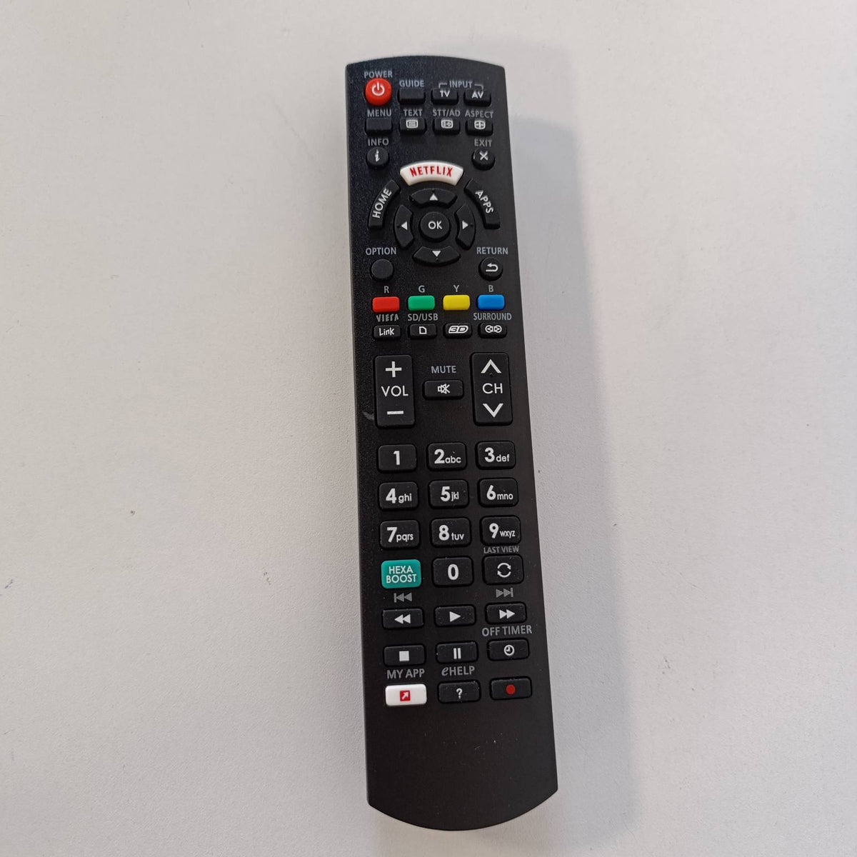 295365 - Panasonic | Telekomandë zëvendësuese universale për televizorët inteligjentë | Telekomandë origjinale për HDTV LCD LED me Netflix/My App/Viera Link